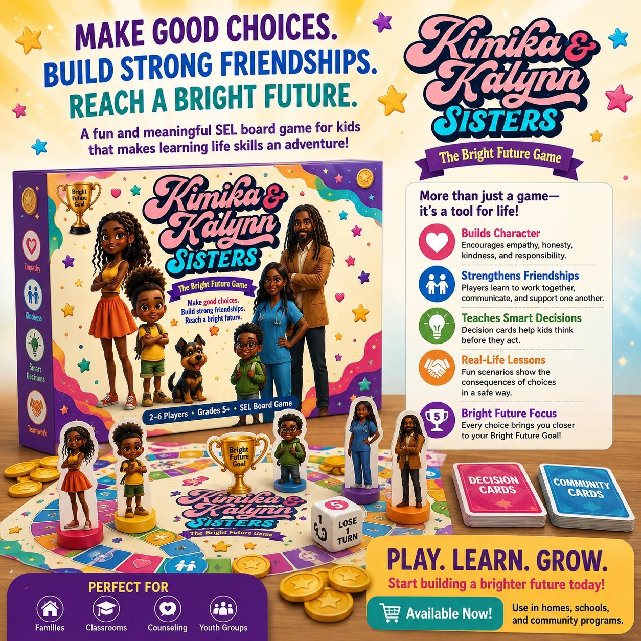 Kimika and Kalynn Bright Future Game box artwork