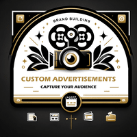 Custom video advertisement artwork